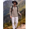 COOFANDY Men’s Long Sleeve Tee Shirts UV Sun Protection Athletic T-Shirts(A-khaki 1pack)