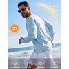 COOFANDY Men’s Long Sleeve Tee Shirts UV Sun Protection Athletic T-Shirts(A-light Blue 1pack)