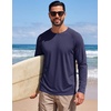 COOFANDY Men’s Long Sleeve Tee Shirts UV Sun Protection Athletic T-Shirts(A-navy Blue 1pack)