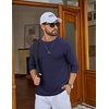 COOFANDY Men’s Long Sleeve Tee Shirts UV Sun Protection Athletic T-Shirts(A-navy Blue 1pack)