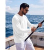 COOFANDY Men’s Long Sleeve Tee Shirts UV Sun Protection Athletic T-Shirts(C- Black/Light Grey/White -3 Pack)