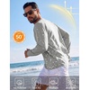 COOFANDY Men’s Long Sleeve Tee Shirts UV Sun Protection Athletic T-Shirts(C- Black/Light Grey/White -3 Pack)