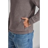 COOFANDY Men’s Quarter Zip Pullover Fleece Sweatshirt with Zipper Pockets(Cocoa Brown)