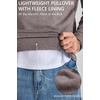 COOFANDY Men’s Quarter Zip Pullover Fleece Sweatshirt with Zipper Pockets(Cocoa Brown)