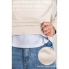 COOFANDY Men’s Quarter Zip Pullover Fleece Sweatshirt with Zipper Pockets(Cream)