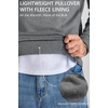 COOFANDY Men’s Quarter Zip Pullover Fleece Sweatshirt with Zipper Pockets(Dark Grey)