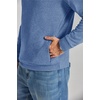 COOFANDY Men’s Quarter Zip Pullover Fleece Sweatshirt with Zipper Pockets(Denim Blue)