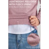 COOFANDY Men’s Quarter Zip Pullover Fleece Sweatshirt with Zipper Pockets(Dusty Rose)