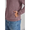 COOFANDY Men’s Quarter Zip Pullover Fleece Sweatshirt with Zipper Pockets(Mauve)