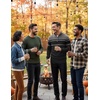 COOFANDY Men’s Quarter Zip Up Sweaters Slim Fit Lightweight Mock Pullover(Black & Dark Heather Grey)