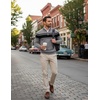 COOFANDY Men’s Quarter Zip Up Sweaters Slim Fit Lightweight Mock Pullover(Black & Heather Grey)