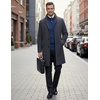 COOFANDY Men’s Quarter Zip Up Sweaters Slim Fit Lightweight Mock Pullover(Dark Blue)