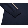 COOFANDY Men’s Quarter Zip Up Sweaters Slim Fit Lightweight Mock Pullover(Navy:stripe-khaki)