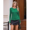 COOFANDY Women’s Lightweight Cardigans Ribbed Long Sleeve Button Up Sweater(Green)