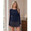 COOFANDY Women’s Lightweight Cardigans Ribbed Long Sleeve Button Up Sweater(Navy Blue)