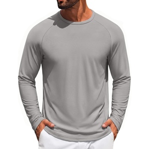 COOFANDY Men’s Long Sleeve Tee Shirts UV Sun Protection Athletic T-Shirts(A-light Grey 1pack)