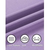 COOFANDY Linen Shirts for Men Summer Shirts Short Sleeve Button Down Shirts Beach Essentials Purple