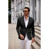 COOFANDY Men’s Casual Blazer Knit Lightweight Sport Coats Suit Jacket(Black)