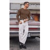 COOFANDY Mens Long Sleeve T Shirts Muscle Fit Casual Crew Neck Ribbed Tee Shirts(Brown)