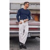 COOFANDY Mens Long Sleeve T Shirts Muscle Fit Casual Crew Neck Ribbed Tee Shirts(Navy Blue)