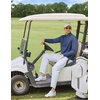 COOFANDY Men Quarter Zip Pullover Lightweight Golf Mock Neck Sweatshirt(Dark Blue)