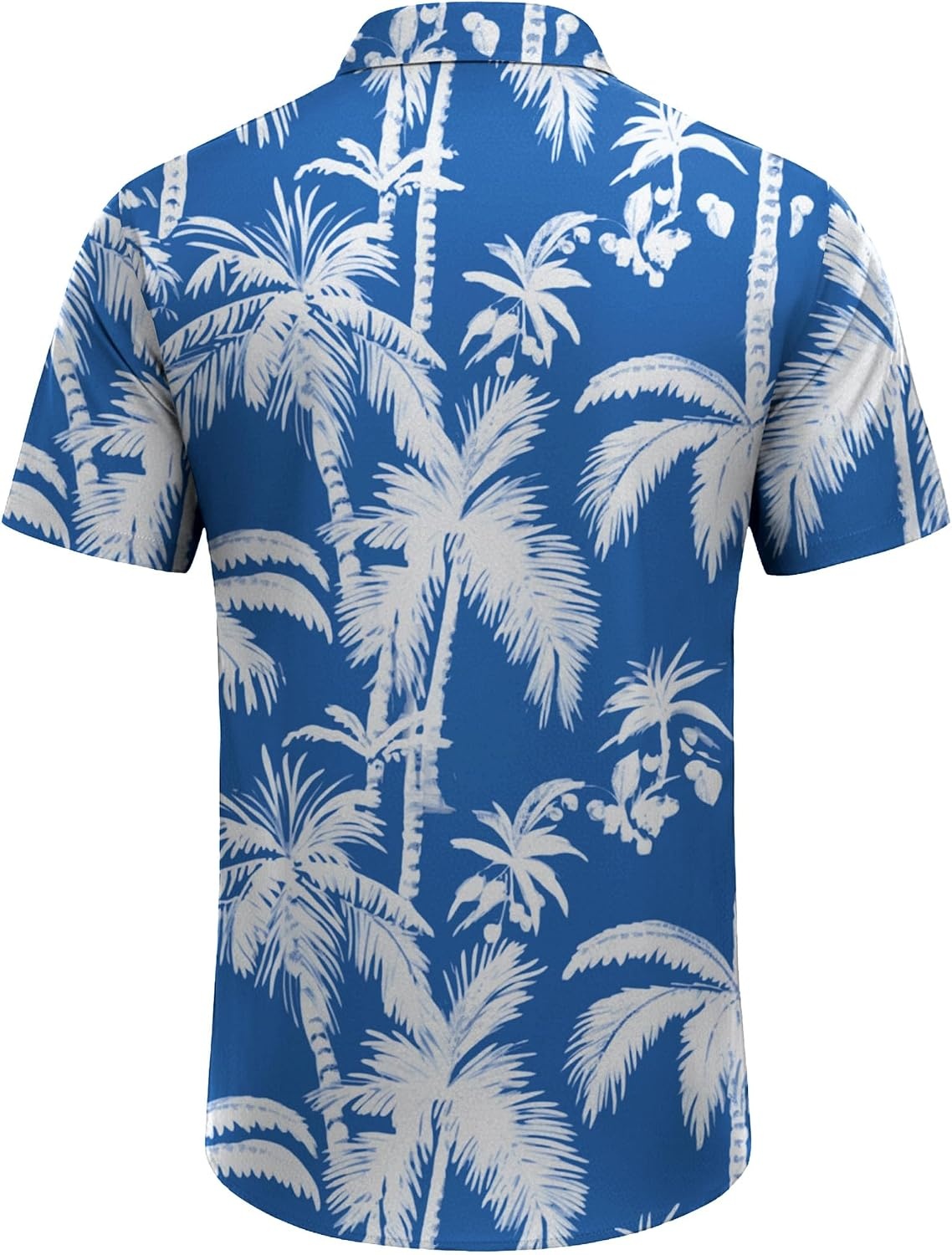 image:imageCOOFANDY Mens Hawaiian Shirts Short Sleeve Button Down Vacation ShirtsBluecoconut Tree