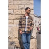 COOFANDY Men’s Long Sleeve Flannel Shirts Fashion Flannel Shirt Casual Button Down Shirt Jakcet with Pockets(Khaki-navy)