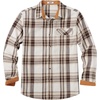 COOFANDY Mens 6.35 oz Flannel Shirts Long Sleeve Button Down Shirt Casual Shirts Work Shirts for Men(Beige Brown)