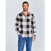 COOFANDY Mens 6.35 oz Flannel Shirts Long Sleeve Button Down Shirt Casual Shirts Work Shirts for Men(Huntsman Charcoal Plaid)