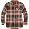COOFANDY Mens 6.35 oz Flannel Shirts Long Sleeve Button Down Shirt Casual Shirts Work Shirts for Men(Wine Red)