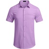 COOFANDY Men’s Short Sleeve Casual Shirt Summer Button Down Shirt Travel Vacation Shirt