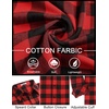 COOFANDY Mens Flannel Shirts Long Sleeve Plaid Button Down Shirts Casual(Red Checkered)
