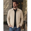 COOFANDY Men’s Waffle Shirt Jacket Casual Overshirt Long Sleeve Lightweight Textured Shacket with Pocket(Light Khaki)