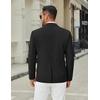 COOFANDY Men’s Casual Blazer Jacket Slim Fit Two Button Suit Jackets(Black)