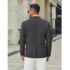 COOFANDY Men’s Casual Blazer Jacket Slim Fit Two Button Suit Jackets(Dark Grey)