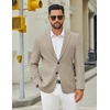 COOFANDY Men’s Casual Blazer Jacket Slim Fit Two Button Suit Jackets(Khaki)