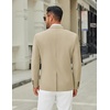 COOFANDY Men’s Casual Blazer Jacket Slim Fit Two Button Suit Jackets(Light Khaki)