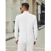 COOFANDY Men’s Casual Blazer Jacket Slim Fit Two Button Suit Jackets(White)