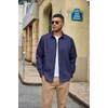 COOFANDY Mens Heavyweight Denim Shirt Long Sleeve Button Down Jean Jacket(Raw Denim)