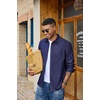 COOFANDY Mens Heavyweight Denim Shirt Long Sleeve Button Down Jean Jacket(Raw Denim)