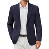 COOFANDY Men’s Casual Blazer Jacket Slim Fit Two Button Suit Jackets(Navy Blue)