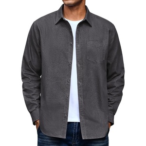 COOFANDY Mens Heavyweight Denim Shirt Long Sleeve Button Down Jean Jacket(Dark Grey)