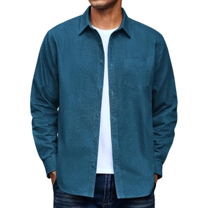 COOFANDY Mens Heavyweight Denim Shirt Long Sleeve Button Down Jean Jacket(Demin Blue)