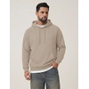 COOFANDY Men’s Fleece Hoodie Long Sleeve Hooded Sweatshirt Casual Basic Essential Drawstring Pullover Hoodie With Pocket(Apricot)