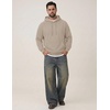 COOFANDY Men’s Fleece Hoodie Long Sleeve Hooded Sweatshirt Casual Basic Essential Drawstring Pullover Hoodie With Pocket(Apricot)