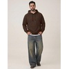 COOFANDY Men’s Fleece Hoodie Long Sleeve Hooded Sweatshirt Casual Basic Essential Drawstring Pullover Hoodie With Pocket(Brown)