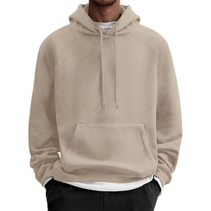 COOFANDY Men’s Fleece Hoodie Long Sleeve Hooded Sweatshirt Casual Basic Essential Drawstring Pullover Hoodie With Pocket(Apricot)