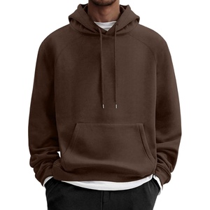 COOFANDY Men’s Fleece Hoodie Long Sleeve Hooded Sweatshirt Casual Basic Essential Drawstring Pullover Hoodie With Pocket(Brown)
