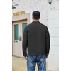 COOFANDY Men’s Casual Work Jacket Quilted Lined Jackets Fall Winter Coat(Black)