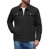 COOFANDY Men’s Casual Work Jacket Quilted Lined Jackets Fall Winter Coat(Black)